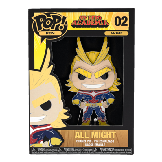 תמונה של בובת פופ סיכה אקדמית הגיבורים שלי - MY HERO ACADEMIA ALL MIGHT POP ENAMEL PIN