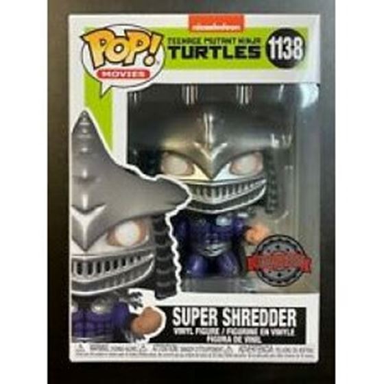 תמונה של בובת פופ צבי הנינג'ה - TEENAGE MUTANT NINJA TURTLES SECRET OF THE OOZE SUPER SHREDDER EXCLUSIVE METALLIC POP
