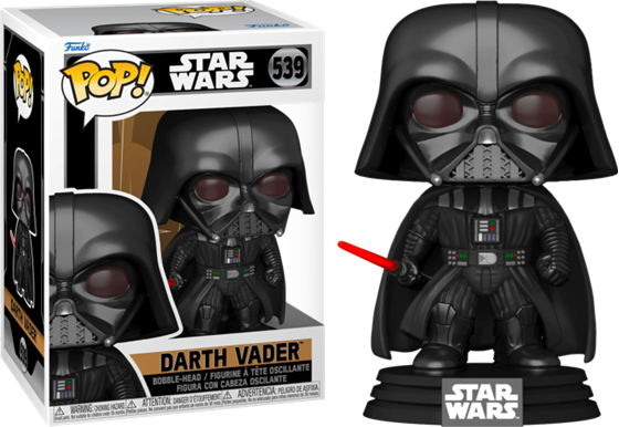 תמונה של בובת פופ דארת' ויידר - STAR WARS OBI WAN KENOBI DARTH VADER POP