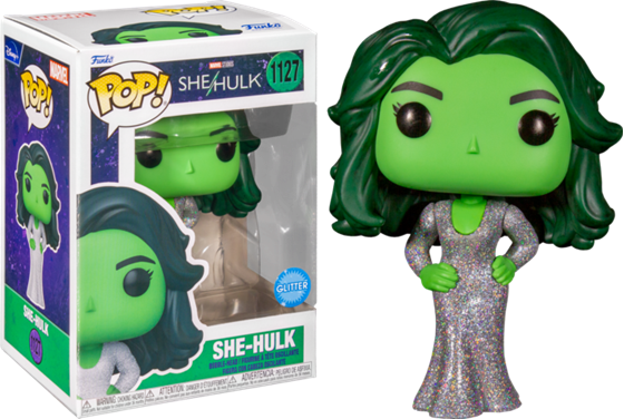 תמונה של בובת פופ שי-האלק - SHE HULK ATTORNEY AT LAW SHE-HULK IN GALA DRESS GLITTER POP