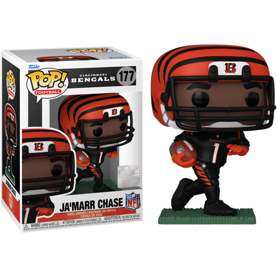 תמונה של בובת פופ פוטבול סינסנטי בנגאלס - NFL CINCINNATI BENGALS JA'MARR CHASE POP