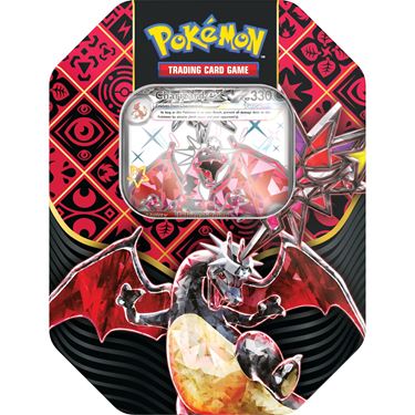 תמונה של פוקימון קלפים - POKEMON SCARLET AND VIOLET PALDEAN FATES 4-BOOSTER TIN SHINY CHARIZARD EX