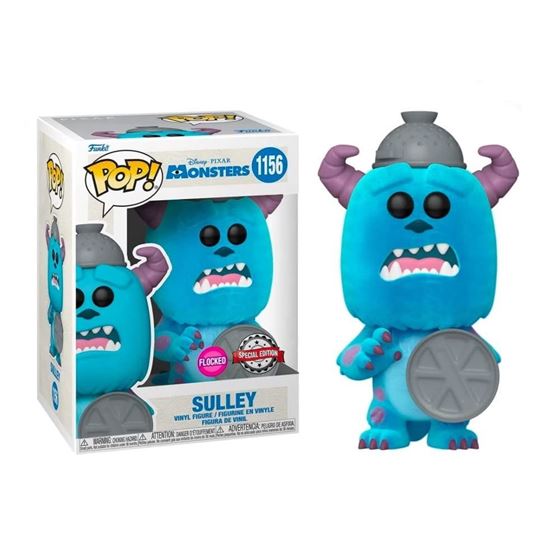 תמונה של בובת פופ מפלצות בע"מ - MONSTERS INC. SULLEY EXCLUSIVE FLOCKED POP