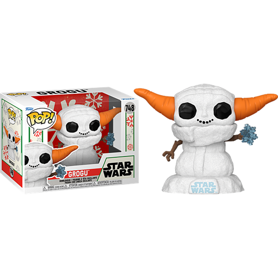 תמונה של בובת פופ מלחמת הכוכבים - STAR WARS SNOWMAN GROGU POP