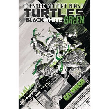 תמונה של צבי הנינג'ה - TMNT BLACK WHITE AND GREEN TP