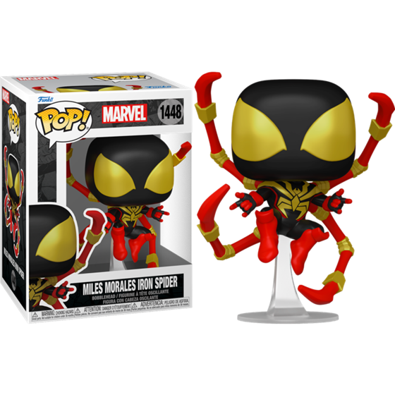 תמונה של בובת פופ ספיידרמן מיילס מוראלס - MILES MORALES IRON SPIDER POP