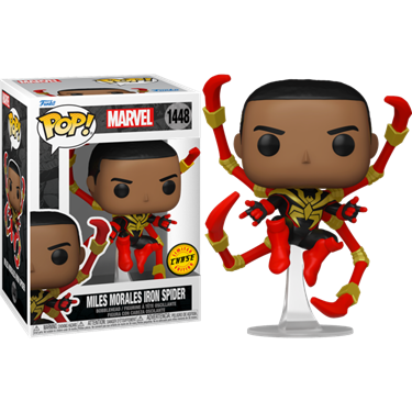תמונה של בובת פופ ספיידרמן מיילס מוראלס צ'ייס - MILES MORALES IRON SPIDER CHASE POP