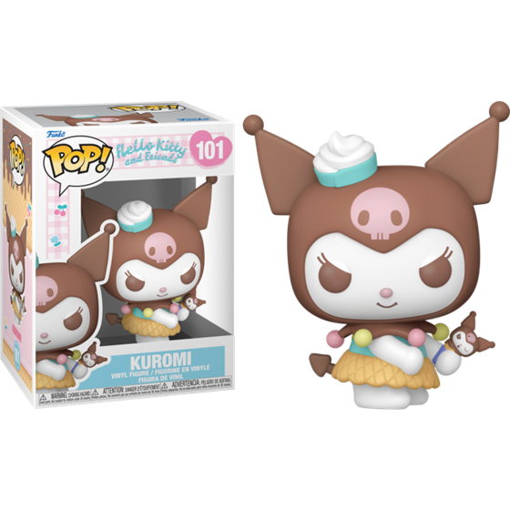 תמונה של בובת פופ הלו קיטי - HELLO KITTY AND FRIENDS KUROMI POP