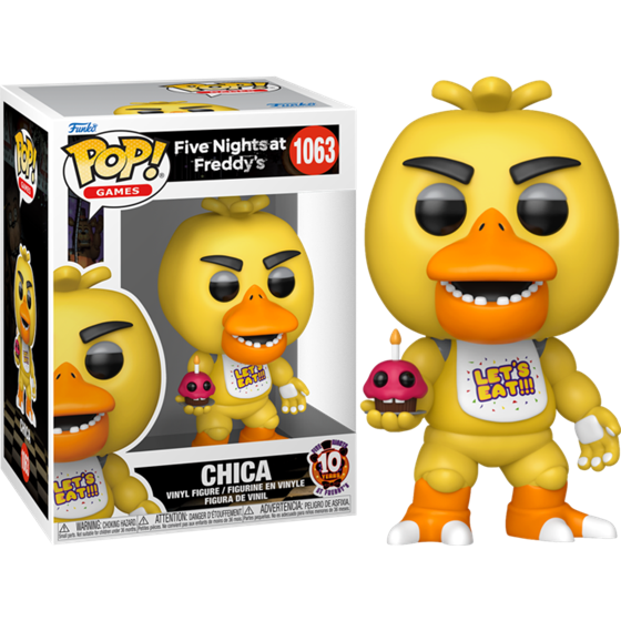 תמונה של בובת פופ חמישה לילות אצל פרדי - FIVE NIGHTS AT FREDDY'S CHICA POP