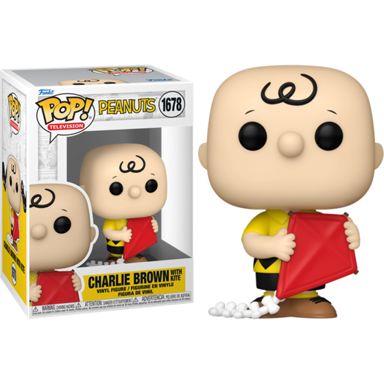תמונה של בובת פופ צ'ארלי בראון - PEANUTS CHARLIE BROWN WITH KITE POP
