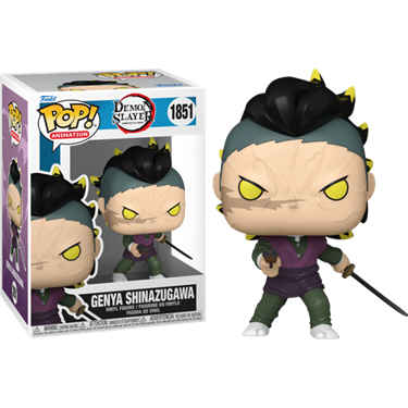 תמונה של בובת פופ קוטל השדים - DEMON SLAYER GENYA SHINAZUGAWA POP