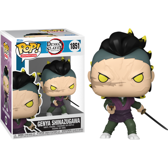 תמונה של בובת פופ קוטל השדים - DEMON SLAYER GENYA SHINAZUGAWA POP