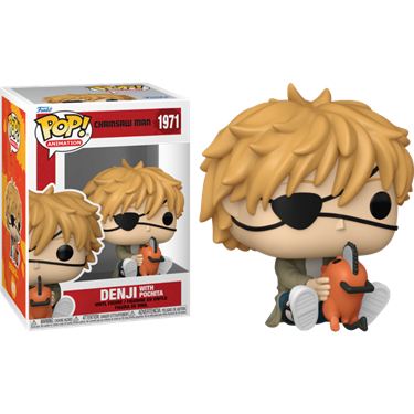 תמונה של בובת פופ איש המסור - CHAINSAW MAN DENJI WITH POCHITA PO