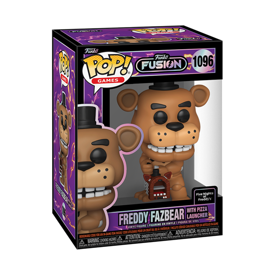 תמונה של בובת פופ חמש לילות אצל פרדי - FIVE NIGHTS AT FREDDYS FREDDY FAZBEAR WITH PIZZA LAUNCHER POP